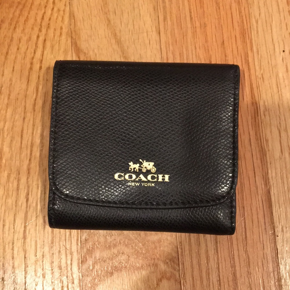 Coach Black Leather Wallet
